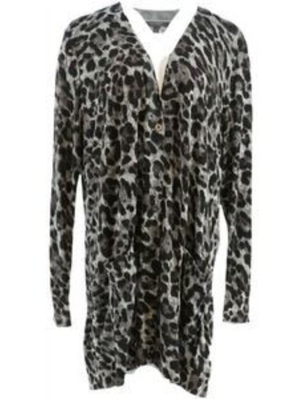 Lisa Rinna Collection Button Boyfriend Cardigan - Picture 2 of 5